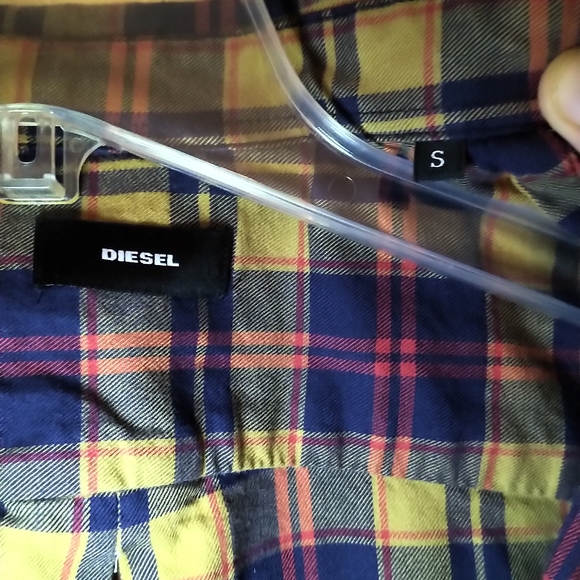 Diesel men's flannel plaid in EUC - Picture 3 of 7